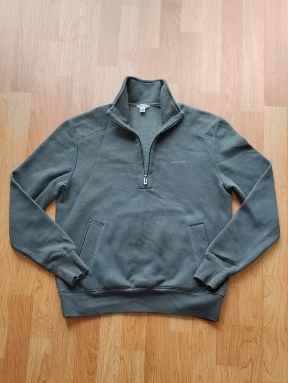 Calvin Klein Women's Half-Zip Pullover Sweater - Gray